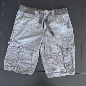 Guess Men's Light Gray Cargo Shorts